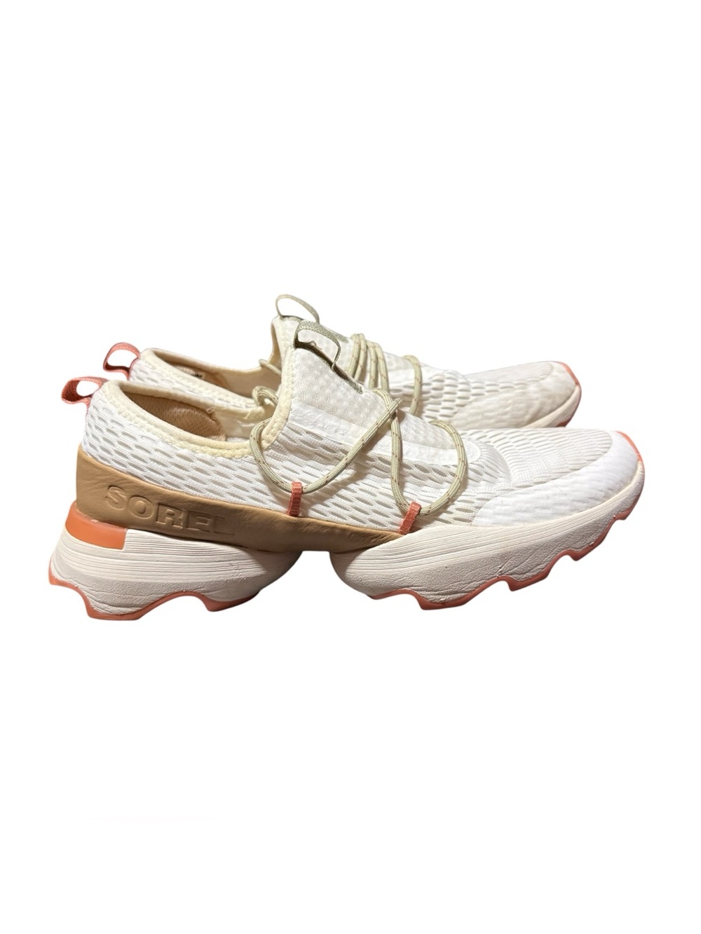 Sorel Kinetic Impact Shoes Womens 10 White Sneakers